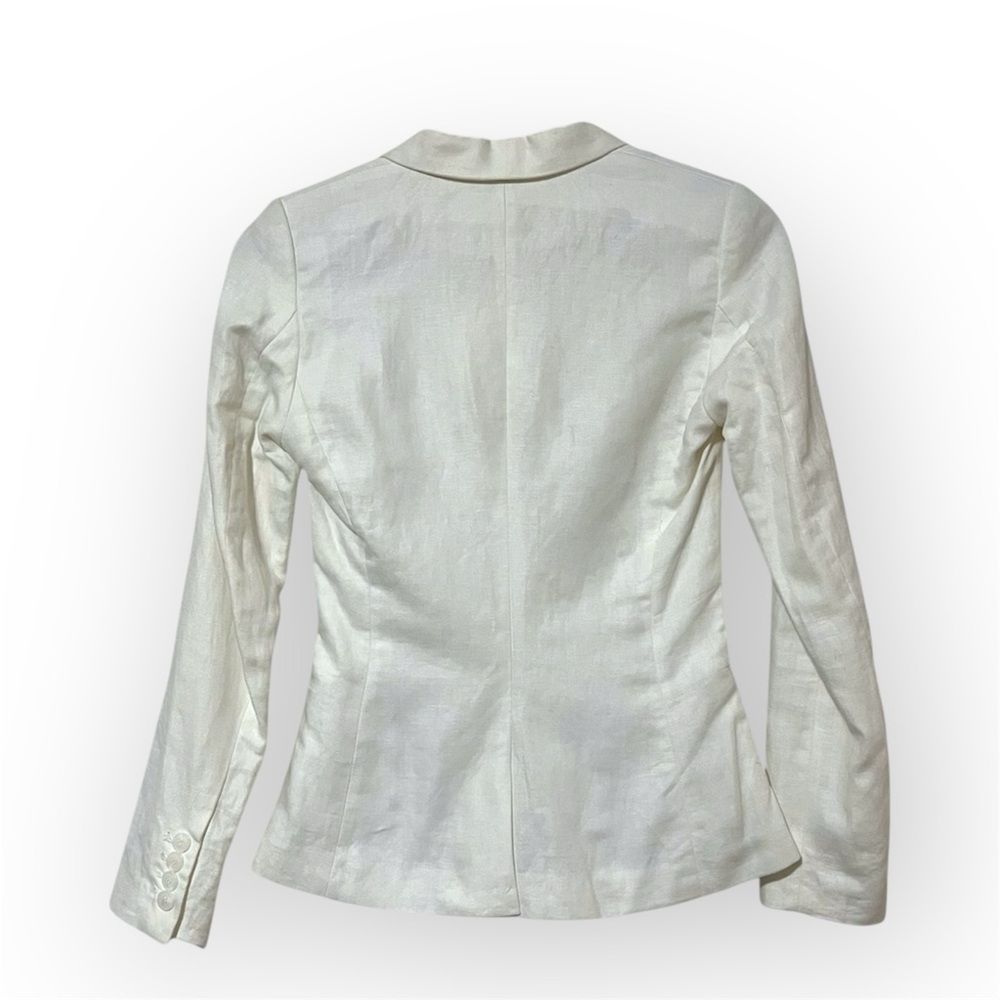 H&M Linen Cotton Blend One Button Blazer NWT SIZE 2 - Picture 5 of 6